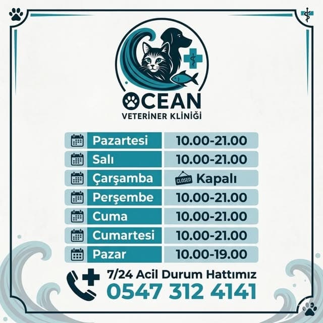 Çalışma saatleri ve 7/24 acil hattımız